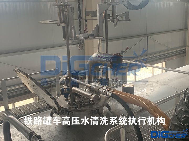 鐵路罐車高壓水清洗系統執行機構